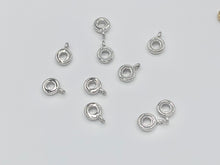 Load image into Gallery viewer, Circle Charm Findings Beading Supplies in 18K Gold/Silver Plated Copper 50 pcs