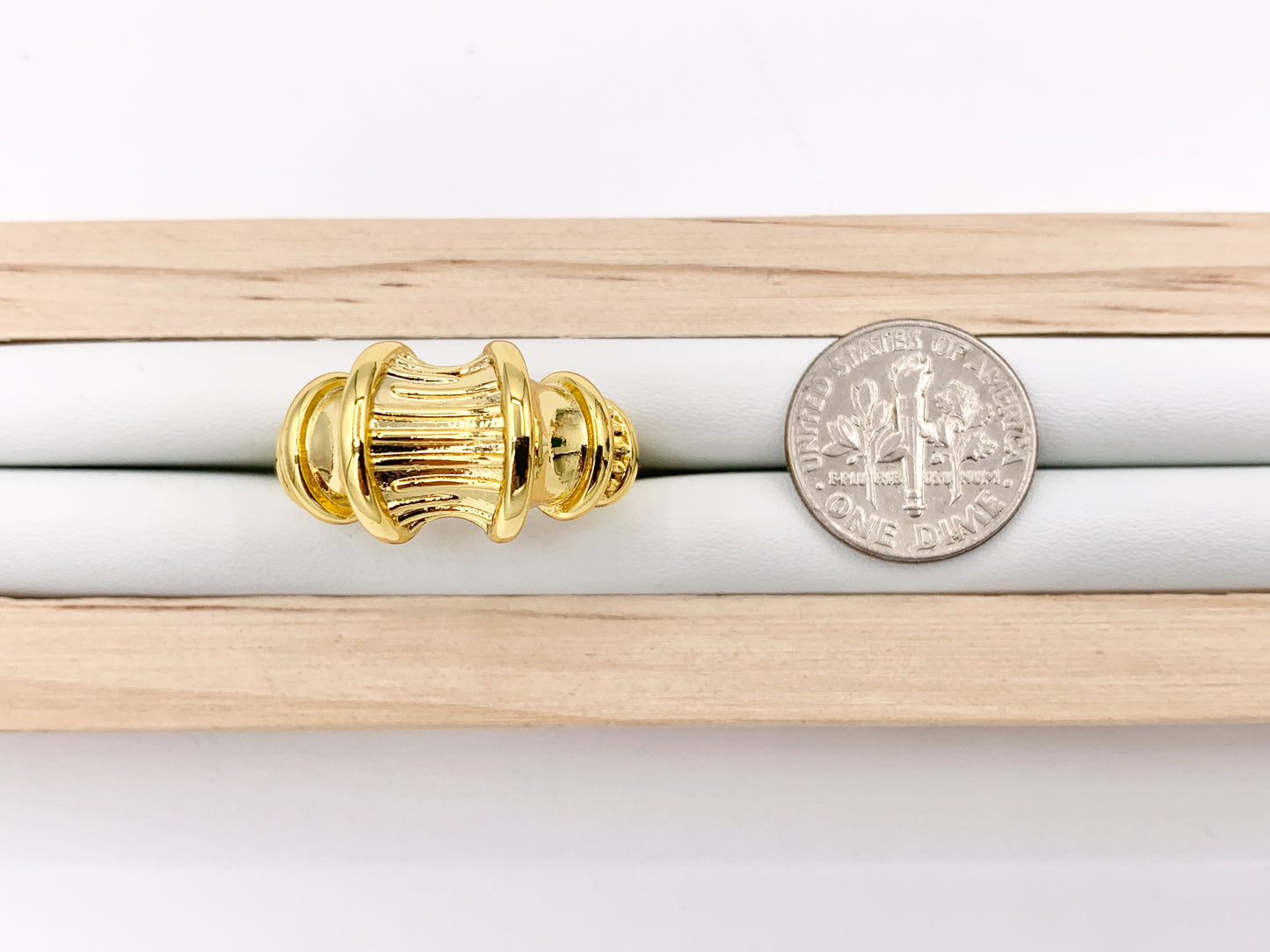 Large Statement Croissant Ring in 18K Gold Plated Copper 4pcs