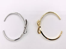 Load image into Gallery viewer, Bowtie Simple Minimal CZ Pave Bow Tie Rhinestone Bracelet Cuffs in Real Gold/Platinum 18K Plated Copper 1 pc