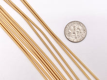 Cargar imagen en el visor de la galería, Gold Plated French Wire Bullion Gimp Wire- 18K Gold Plated- Copper Base- 8 inches, 1.6mm (.063 inches) 10pcs