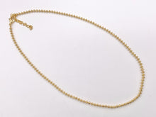 Load image into Gallery viewer, Delicate 18K Gold Plated Hematite Tiny Rondelle 3mm Finished Necklace 1pc