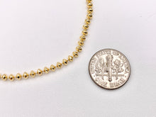 Load image into Gallery viewer, Delicate 18K Gold Plated Hematite Tiny Rondelle 3mm Finished Necklace 1pc