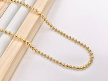 Load image into Gallery viewer, Delicate 18K Gold Plated Hematite Tiny Rondelle 3mm Finished Necklace 1pc