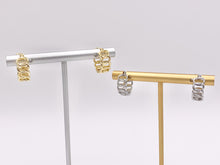 Load image into Gallery viewer, Dainty Oval Link 15mm Earring Huggies in 18K Gold or Silver Plated Copper 5 pairs