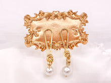 Load image into Gallery viewer, Beautiful Knot Wired Mother of Pearl Drop Earrings in 18K gold Plated over Copper 3 pairs