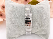 Load image into Gallery viewer, Simple Plain Vertical Stripe Textured Adjustable Bracelet Cuff in Real Gold 18K Plated Copper 2 pcs