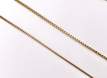 Load image into Gallery viewer, Delicate Box Chain Necklace Gold Plated Stainless Steel Dainty Flexible Minimalist Finished Necklace 17" with Extension Link 5pc