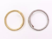 Load image into Gallery viewer, Stretch Coil Elegant Bypass Wrap Bracelet Cuffs in Real Gold/Platinum 18K Plated Copper 2 pcs