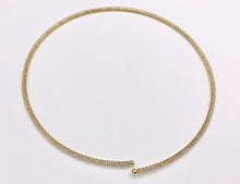 Load image into Gallery viewer, Tennis Choker Delicate Flexible 18K Gold/Platinum Plated Dainty Minimalist Fancy Tennis Choker 2 pcs