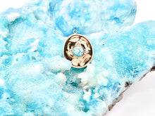 Load image into Gallery viewer, Unique Turquoise Oval Pendants in 18K Gold plated Copper 6 pcs