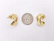 Load image into Gallery viewer, X Shaped Crossover Earrings in 18K Gold or Silver Plated Copper 4 pairs