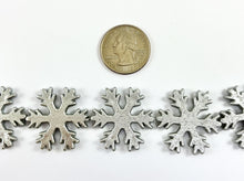 Load image into Gallery viewer, 31mm Bulk Glittery Acrylic Christmas Snowflakes Beads Holiday Decor Beads in Silver/ Gold/ Black/ Hot Pink/ Green/ Multicolor