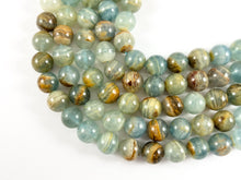 Load image into Gallery viewer, High Quality Blue Calcite Beads Round Shiny Polished Smooth Natural Stone Beads 6mm 8mm 10mm 12mm Around 14-15"