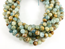 Load image into Gallery viewer, High Quality Blue Calcite Beads Round Shiny Polished Smooth Natural Stone Beads 6mm 8mm 10mm 12mm Around 14-15"