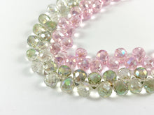Load image into Gallery viewer, 8x10mm High Quality Crystal Briolette Faceted Shiny Puffy Teardrop Top Drilled Crystal Beads Strand