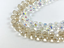 Load image into Gallery viewer, 8x10mm High Quality Crystal Briolette Faceted Shiny Puffy Teardrop Top Drilled Crystal Beads Strand