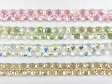 Load image into Gallery viewer, 8x10mm High Quality Crystal Briolette Faceted Shiny Puffy Teardrop Top Drilled Crystal Beads Strand