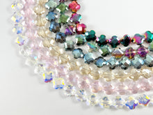 Load image into Gallery viewer, 8mm High Quality Crystal Mini Clover Faceted Shiny Four Leaf Beads Quatrefoil Crystal Beads Strand Available in 6 Colors