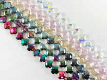 Load image into Gallery viewer, 8mm High Quality Crystal Mini Clover Faceted Shiny Four Leaf Beads Quatrefoil Crystal Beads Strand Available in 6 Colors