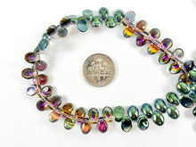 Load image into Gallery viewer, 6x8mm High Quality Crystal Flower Petals Faceted Shiny Top Drilled Tiny Nugget Crystal Beads Strand