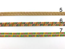 Load image into Gallery viewer, 18K Gold Plated and Enamel Plated Copper Cuban Chain