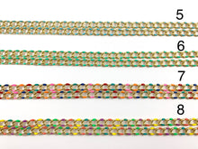 Cargar imagen en el visor de la galería, Cadena Cubana de Cobre Chapada en Oro de 18K y Esmaltada