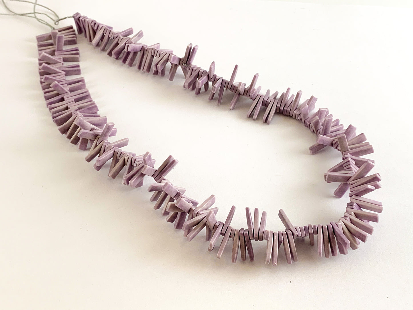 Soft Color Agate Rectangle Top Drilled Smooth Shiny Beads Around 16"