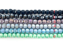 Load image into Gallery viewer, Faceted 36 Cut Shiny 8mm Dyed Jade Glass Pumpkin Shape Rondelle Crystal Strands (around 11")