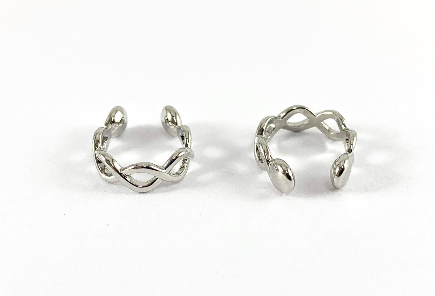 Real Gold/Silver 18K Plated Infinity Ear Cuffs Over Brass (No Piercing!!) 10PCS