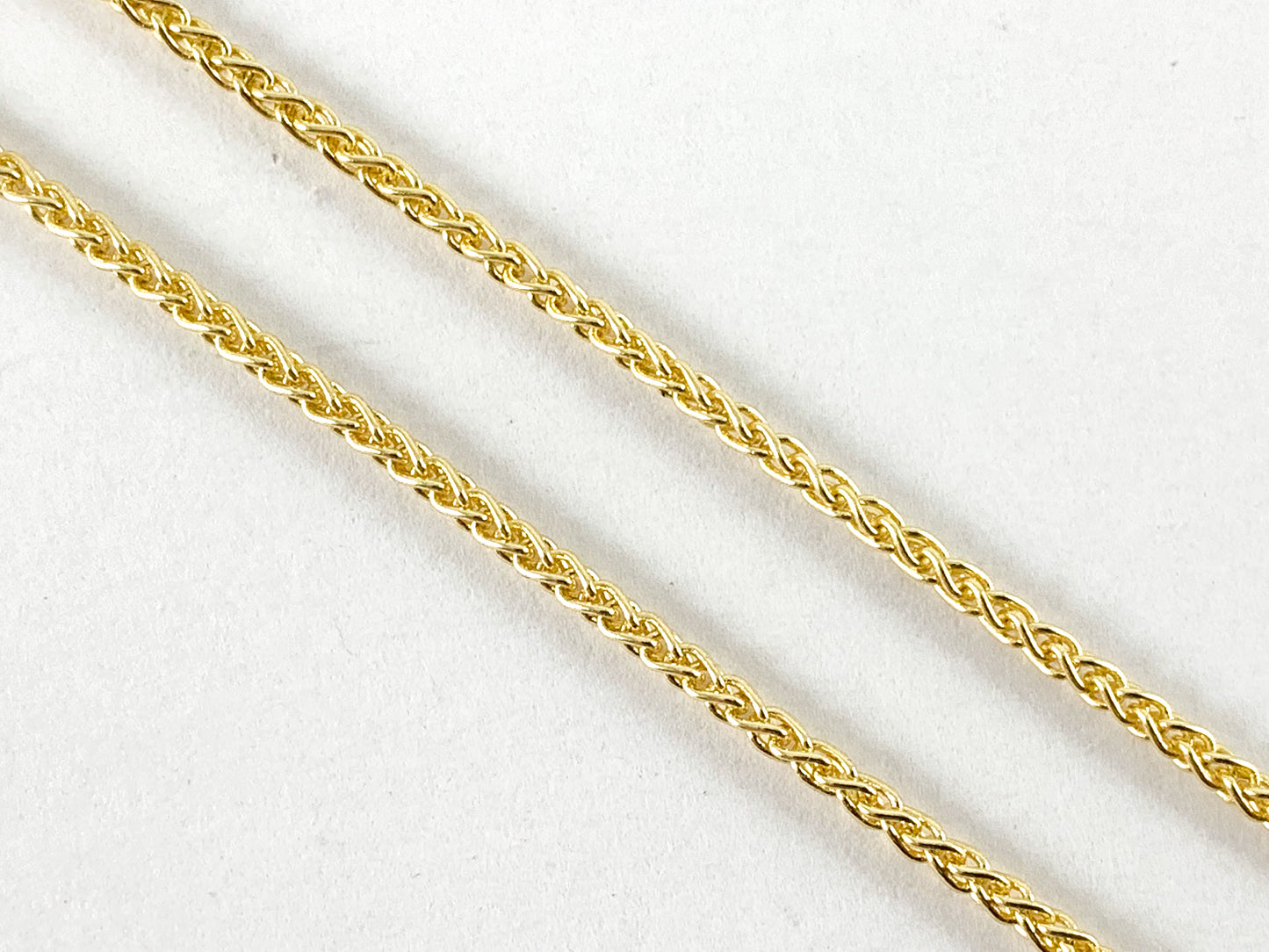 Delicado collar de eslabones minimalista delicado chapado en oro, 10 piezas