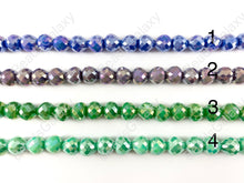 Load image into Gallery viewer, Faceted Shiny 9x10mm Dyed Glass Fat Teardrop Crystal Strands