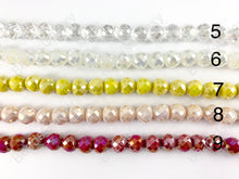 Load image into Gallery viewer, Faceted Shiny 9x10mm Dyed Glass Fat Teardrop Crystal Strands