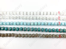 Load image into Gallery viewer, Faceted Shiny 8mm Dyed Glass Heishi/ Wheel/ Rondelle Crystal Beads (16 Colors Available!!!)