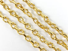 Load image into Gallery viewer, 18K Gold Plated Twisted Circle Chain For Bracelets And Necklaces Making