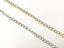 Load image into Gallery viewer, 18K Gold/Platinum Plated Oval Dainty Extension Chain Necklace Bracelet Extender for Adjustable Length