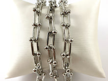 Load image into Gallery viewer, Real 18K Gold/ Platinum Plated Large Chunky U Link Trendy Chain