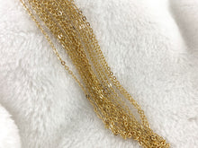 Cargar imagen en el visor de la galería, Cadena satelital minimalista y delicada de latón chapado en oro de 18 quilates para hombres y mujeres, fabricación de collares y pulseras