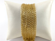 Cargar imagen en el visor de la galería, Cadena satelital minimalista y delicada de latón chapado en oro de 18 quilates para hombres y mujeres, fabricación de collares y pulseras