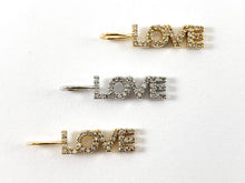 Cargar imagen en el visor de la galería, Encanto "LOVE" pavimentado de cobre chapado en oro/plata de 18 quilates, 8 piezas