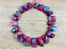 Cargar imagen en el visor de la galería, Hilo trapezoidal perforado superior de ágata