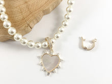 Cargar imagen en el visor de la galería, Fianzas para colgantes en chapado en oro o plata de 18 quilates CZ Pave Dainty Snap Open Fianzas 8 piezas