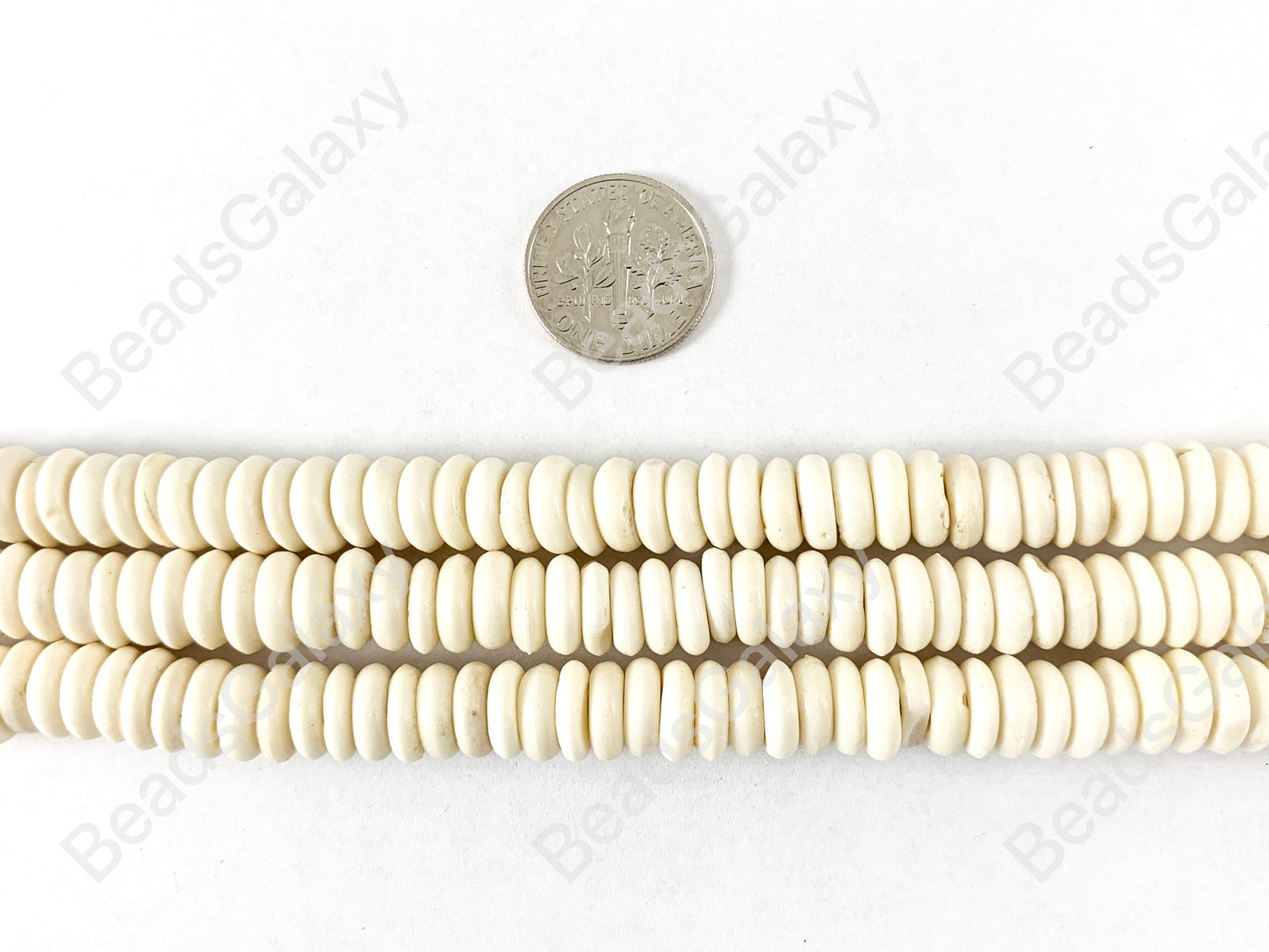 Bone Rondelle Spacer Beads From Africa