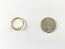 Cargar imagen en el visor de la galería, Anillo de derivación delicado con pavé de circonita cúbica chapado en oro de 18 quilates sobre cobre, 6 piezas