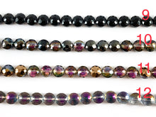 Load image into Gallery viewer, Faceted Shiny 12mm Glass Coin Crystal Strands