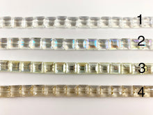 Load image into Gallery viewer, Faceted Shiny 13mm Glass Square Crystal Strands