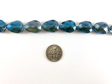 Load image into Gallery viewer, Faceted Shiny 13x18mm Dyed Glass Teardrop Crystal Strands
