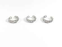 Cargar imagen en el visor de la galería, Ear Cuffs con eslabones delicados pavimentados con circonita cúbica de cobre chapado en oro real de 18 quilates (¡sin perforación!) 6 piezas