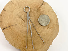 Cargar imagen en el visor de la galería, Chapado en oro de 18 quilates/chapado en plata CZ pavimenta diamantes de imitación delicados flecos colgantes borlas de Metal sobre latón 10 Uds.