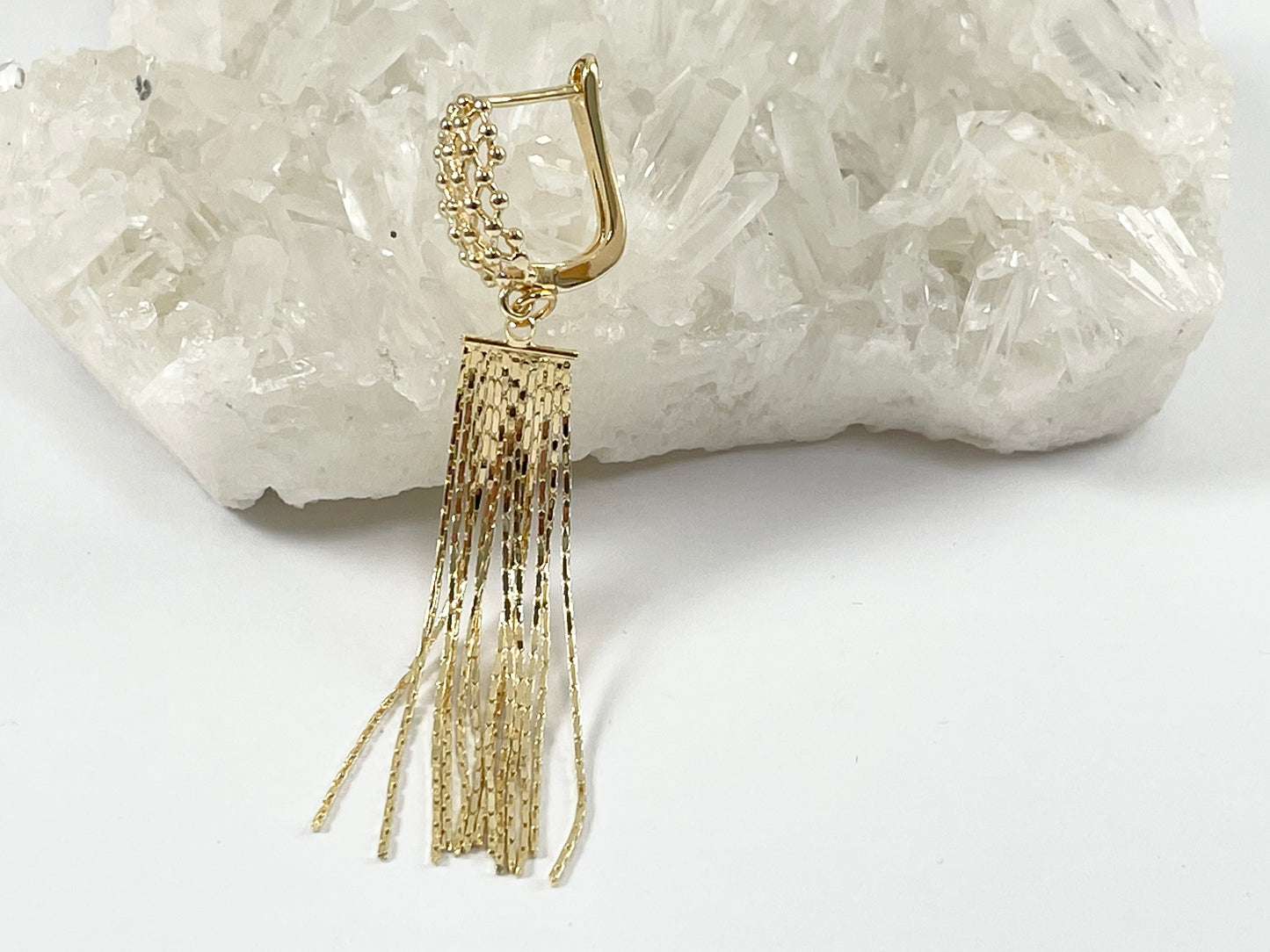 Pendiente de filigrana con tejido de cobre chapado en oro de 18 quilates, componente Huggies, 5 pares