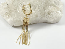 Cargar imagen en el visor de la galería, Pendiente de filigrana con tejido de cobre chapado en oro de 18 quilates, componente Huggies, 5 pares
